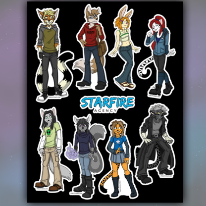 Starfire Agency Sticker Sheet Cutout