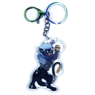 Front of Leo Keychain from Dragons in the Barn